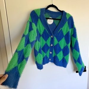 Stine Goya / Marni style vintage mohair cardigan - S/M